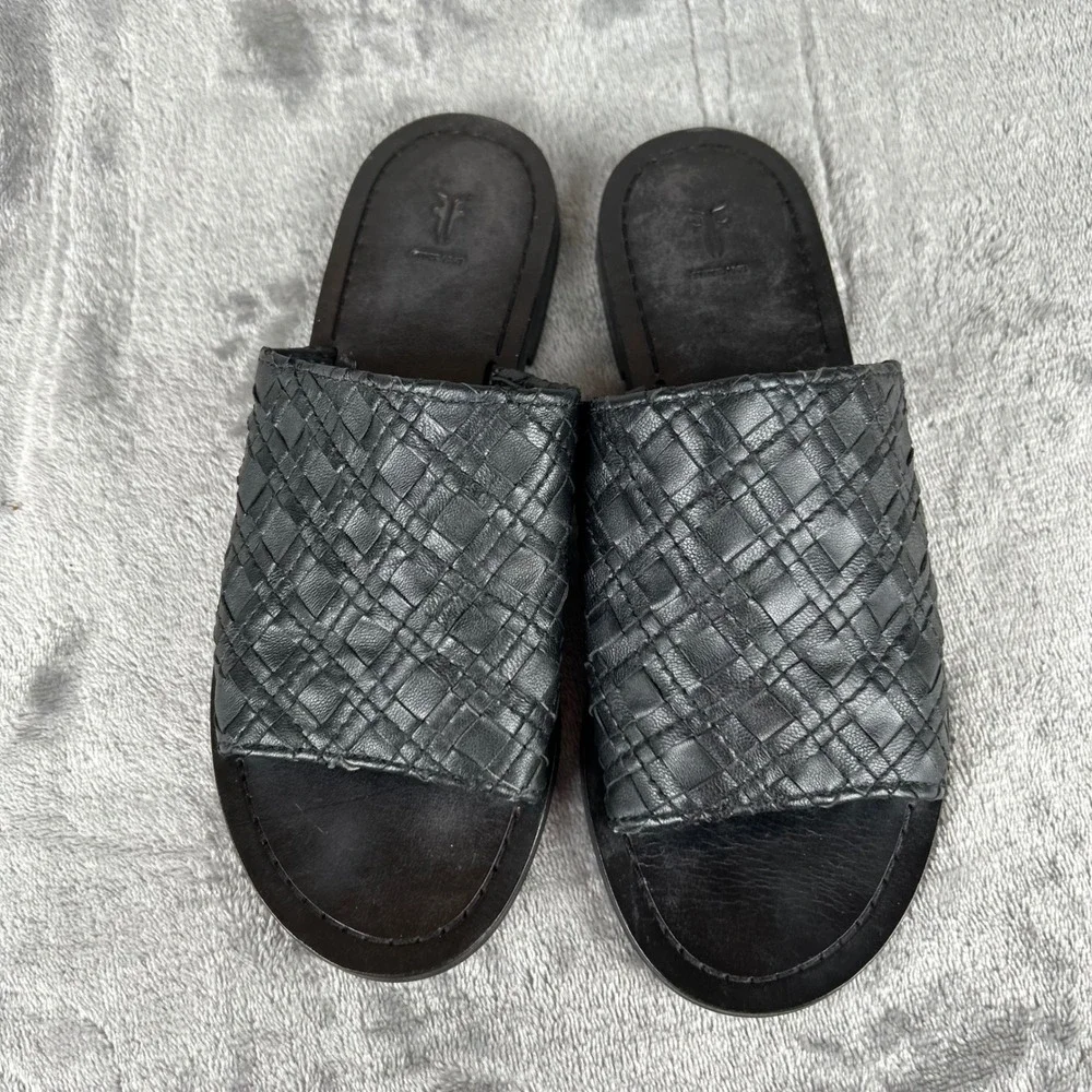 Frye black leather